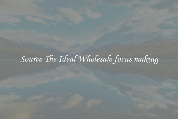 Source The Ideal Wholesale focus making