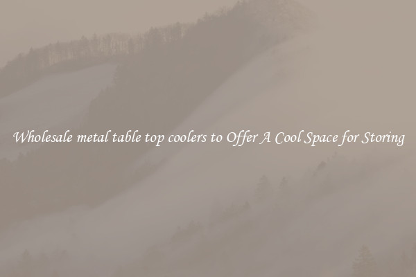 Wholesale metal table top coolers to Offer A Cool Space for Storing