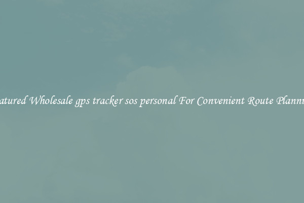 Featured Wholesale gps tracker sos personal For Convenient Route Planning 