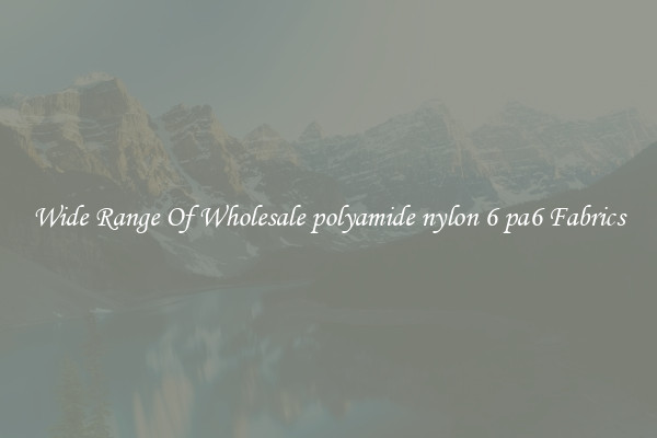 Wide Range Of Wholesale polyamide nylon 6 pa6 Fabrics