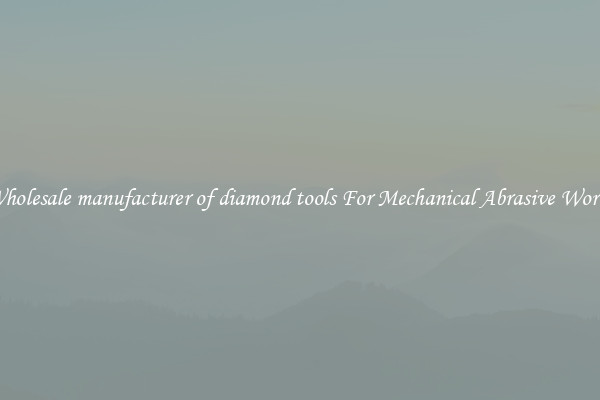 Wholesale manufacturer of diamond tools For Mechanical Abrasive Works