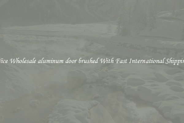 Nice Wholesale aluminum door brushed With Fast International Shipping