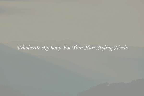 Wholesale sky hoop For Your Hair Styling Needs