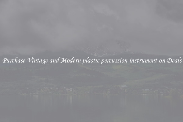 Purchase Vintage and Modern plastic percussion instrument on Deals